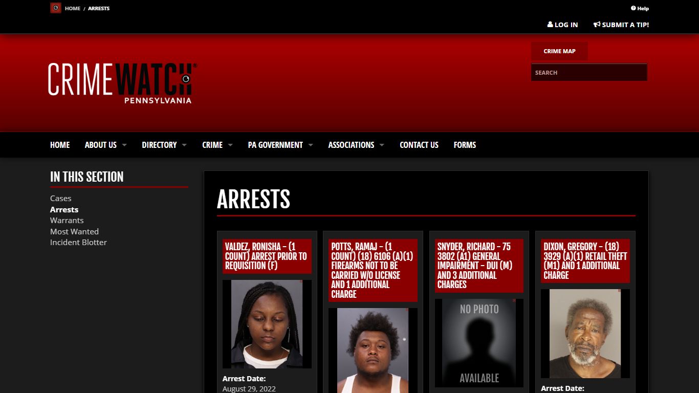 Arrests | CRIMEWATCH